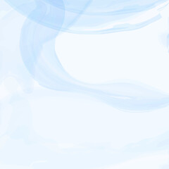 Blue watercolor background with splatters and spot .Marble surface. Indigo color texture and paint splash.Spring wedding invitation.