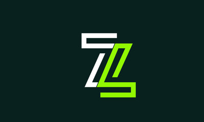 Alphabet letters Initials Monogram logo ZL, LZ, Z and L - obrazy, fototapety, plakaty