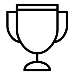 Trophy Award Flat Icon Isolated On White Background