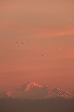 Mount Baker at dusk © YunYi