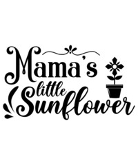 Flower Bundle SVG, Spring Flowers Svg, Outline svg, Retro Flowers SVG