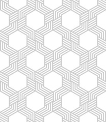 Vector seamless texture. Modern geometric background with hexagonal tiles.