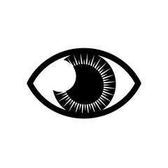 Oko, ilustracja  wzroku, koncept okulistyki , optyki © KR Studio