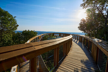Fototapeta premium lookout Bridge near of Pannonhalma Hungary