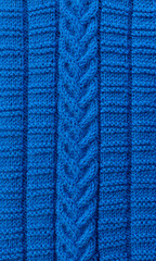 Knit pattern. Knitted wool texture.