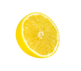 lemon slice  on the white