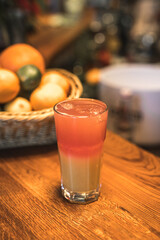 alcoholic coctail at a bar