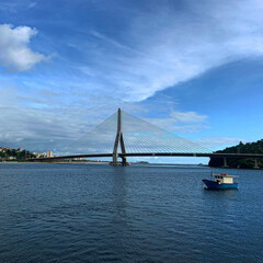 Fototapeta na wymiar bridge over the bosphorus strait