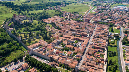 Vista di Soave dall'alto