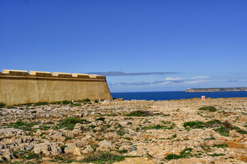 Fototapeta na wymiar Fortress of Sagres, Fortaleza de Sagres, Algarve, Portugal