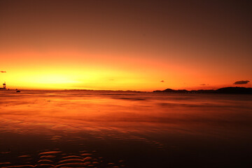 Obraz premium sunset on the beach