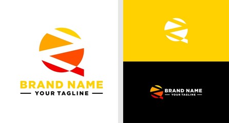 QZ LOGO MONOGRAM NEGATIVE SPACE EDITABLE