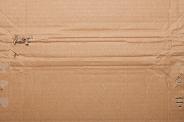 Torn wrinkled cardboard used as a background design element. 