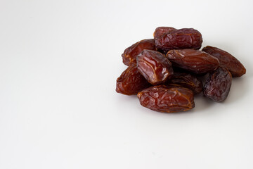 Date fruit isolated on white background