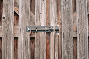 old wooden door with latch 