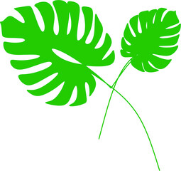 Een groene blad vectorillustratie