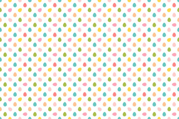 Easter vector pattern background. Seamless flat pattern with eggs in cute kids style