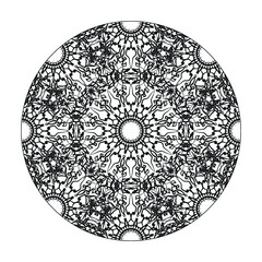 
Hand drawn mandala. decoration in ethnic oriental  doodle ornament.
