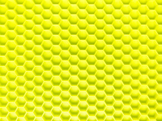 close up of yellow patterned material background from above