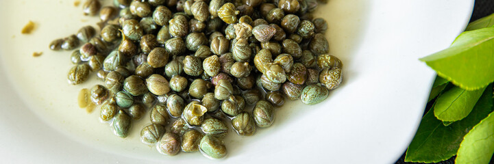 capers marinated for sauce fresh healthy meal food snack diet on the table copy space food background rustic top view