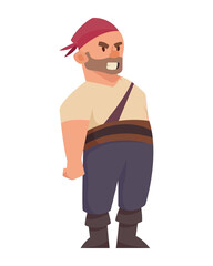 danger pirate standing