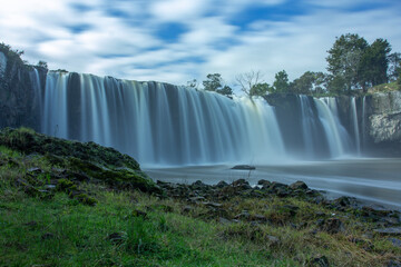 waterfall in rainbow