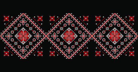 Ukrainian national ornament texture background pattern