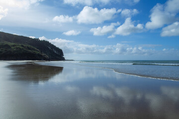 beach and clouds