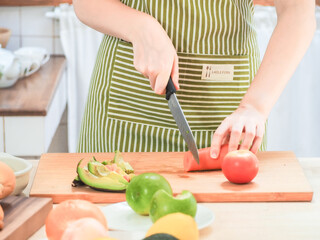woman in the kitchen woman preparing food