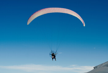 paraglider in the sky