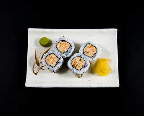 sushi on a plate