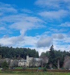 Castle with clouds