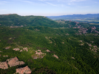 Obraz premium Aerial view of Belogradchik Rocks, Bulgaria
