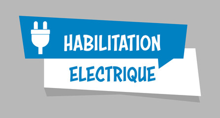 Logo habilitation électrique.