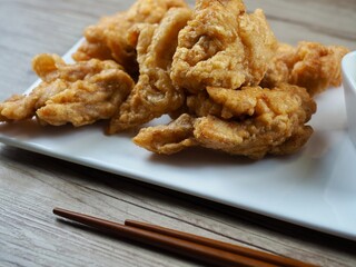 닭다리 튀김, 치킨, 음식