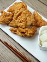 닭다리 튀김, 치킨, 음식
