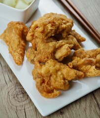 닭다리 튀김, 치킨, 음식