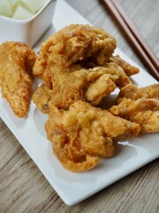 닭다리 튀김, 치킨, 음식