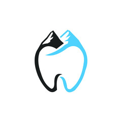 Dental Mountain logo vector