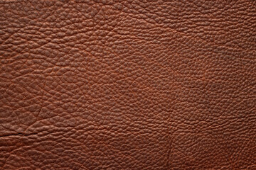 brown leather texture as background. natural cowhide close-up - obrazy, fototapety, plakaty
