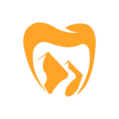 Dental Mountain logo vector