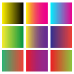Multi-colored palette squares. Vector illustration. stock image. 