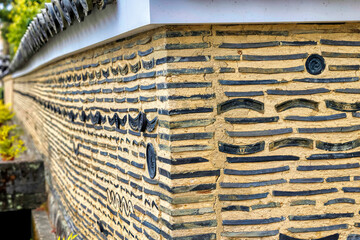 京都、大徳寺大光院の筑地塀