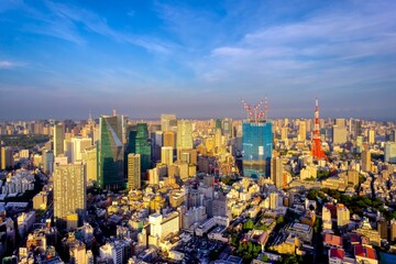 Fototapeta na wymiar 東京 大都会の夕景 　Oct.2021