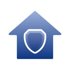 home shield logo design template icon