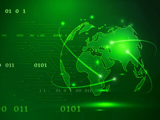 2d illustration abstract world concept