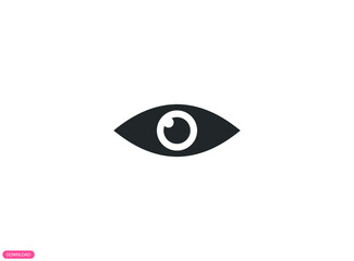 Eye icon vector for graphic design.