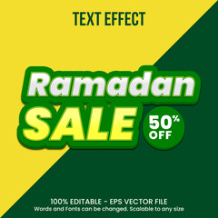 Ramadan Sale Text Effect