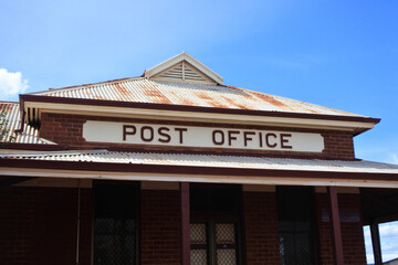 An old abandoned Australian post office building