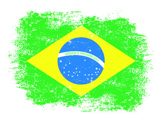 brazilian grunge flag brazil  soccer